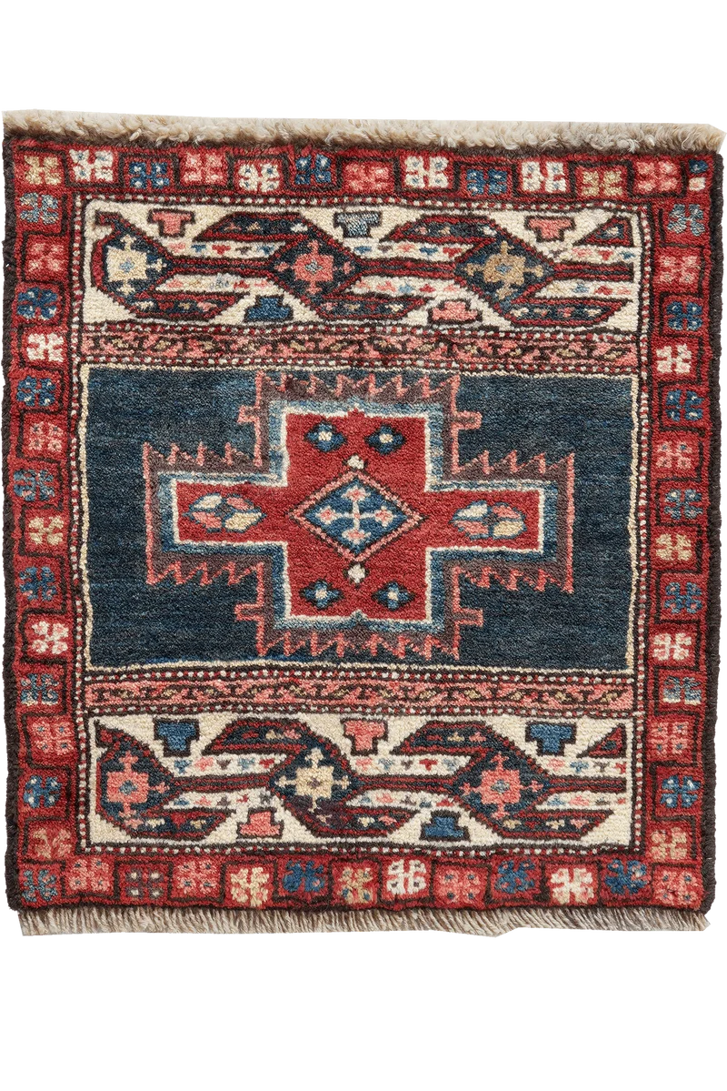 Shahsavan · Handgeknüpft – Blau, 55x51 cm