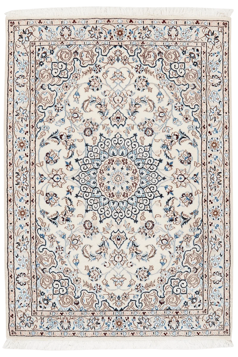 Nain 9La · Handgeknüpft – Beige, 146x101 cm