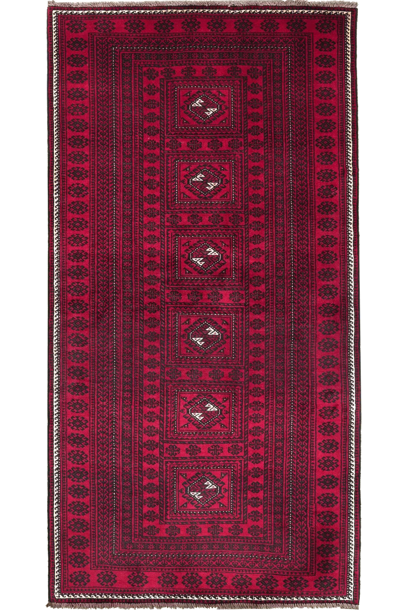 Belutch · Handgeknüpft – Rot, 201x105 cm