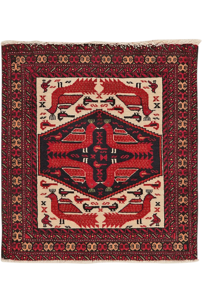 Belutch · Handgeknüpft – Beige, 79x71 cm