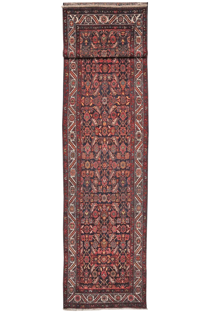 Feyzabad · Handgeknüpft – Blau, 499x101 cm