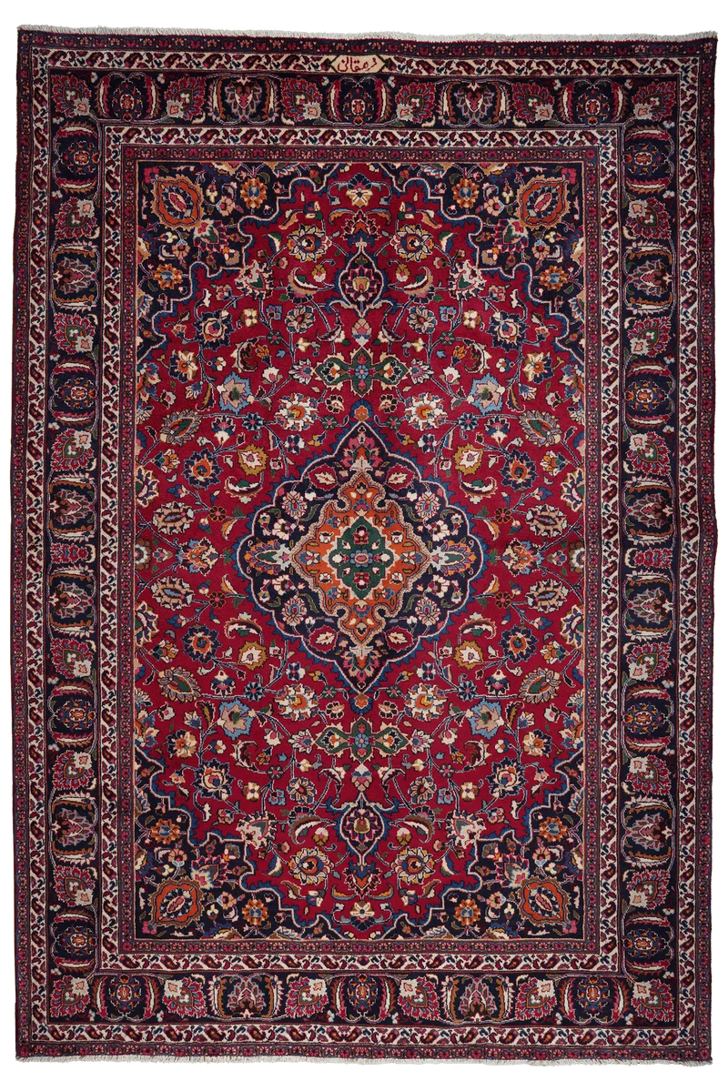 Mashad · Handgeknüpft – Rot, 286x198 cm