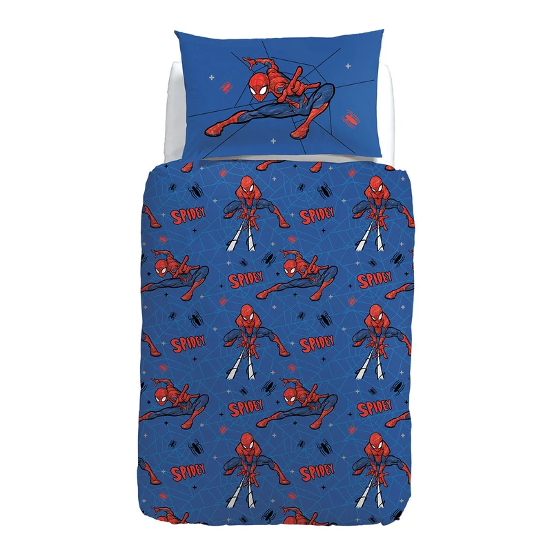 Copripiumino con federe spiderman spidey in Cotone