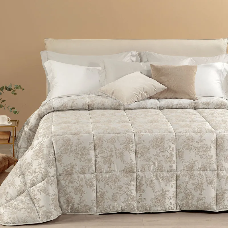Trapunta fioralba Barocco in Raso Jacquard 300 gr/mq