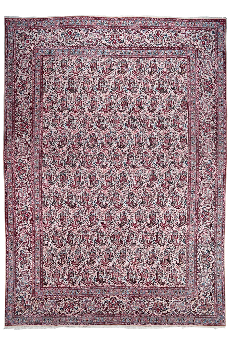 Kashan · Handgeknüpft – Beige, 372x269 cm