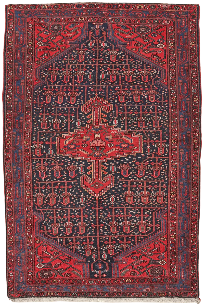 Zagheh · Handgeknüpft – Blau, 213x141 cm