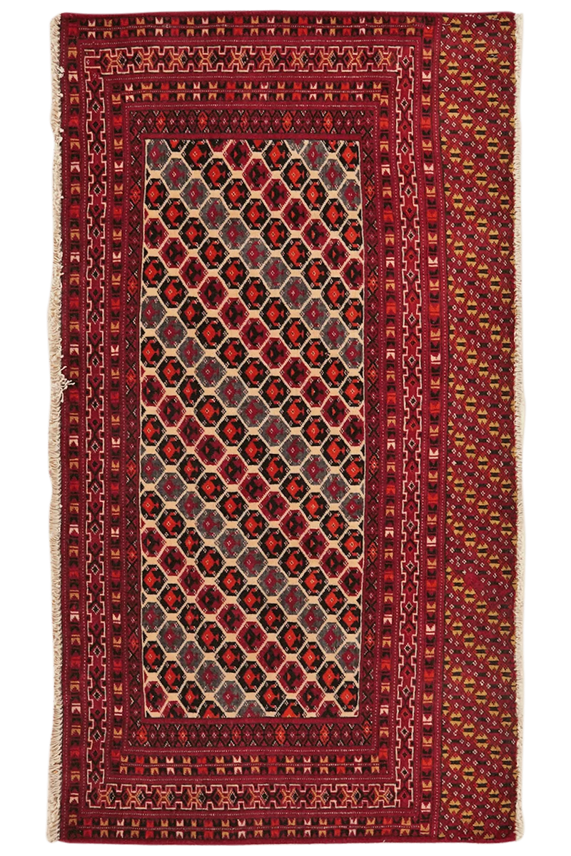 Belutch · Handgeknüpft – Beige, 65x126 cm