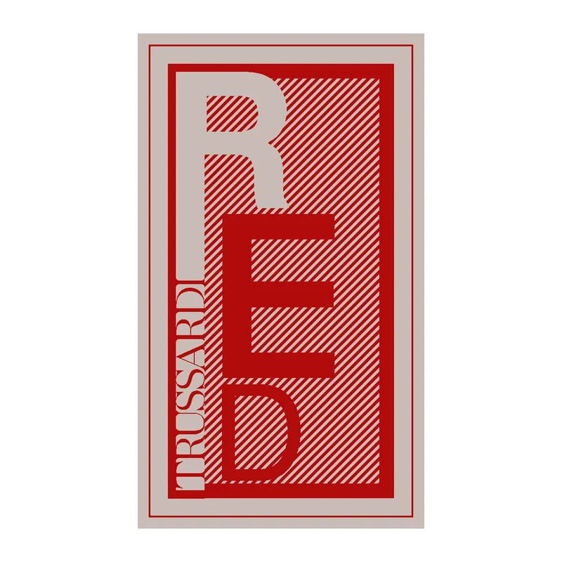 Telo mare red Moderno in Cotone 430 gr/mq