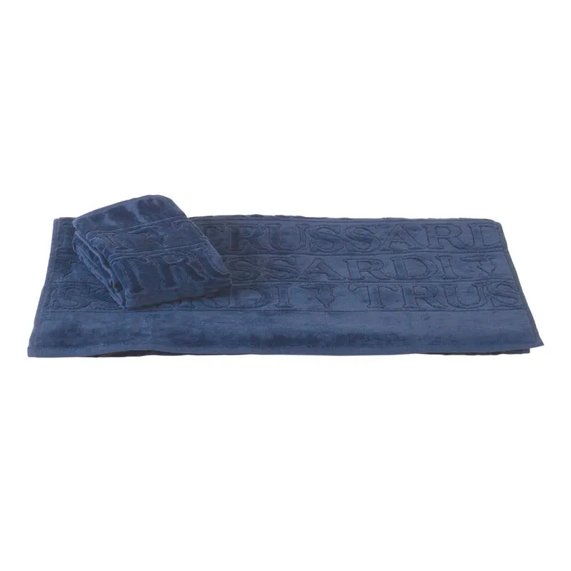 Asciugamano con Ospite overlogo Moderno in Spugna 450 gr/mq