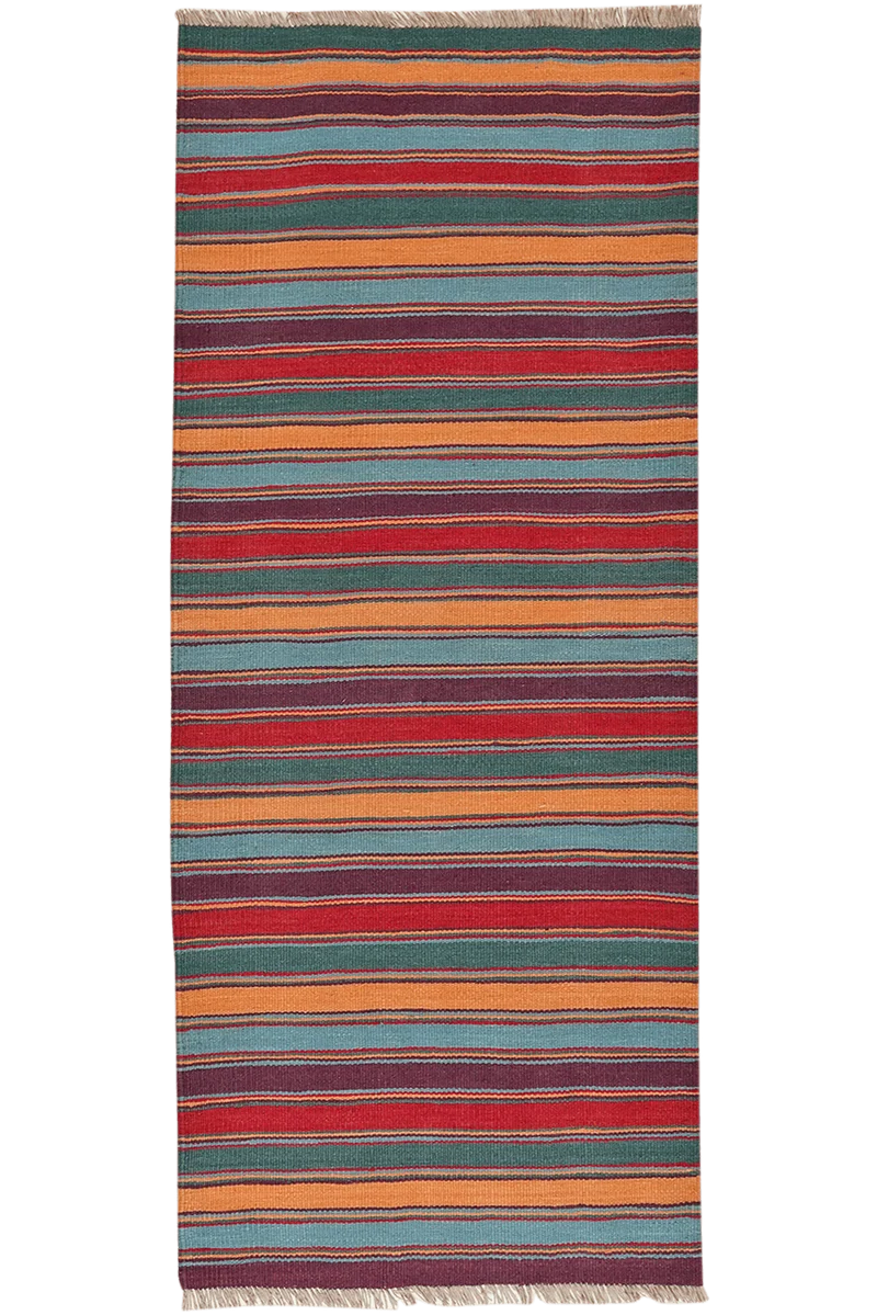 Kelim Gashgai · Handgewebt – Bunt, 190x79 cm
