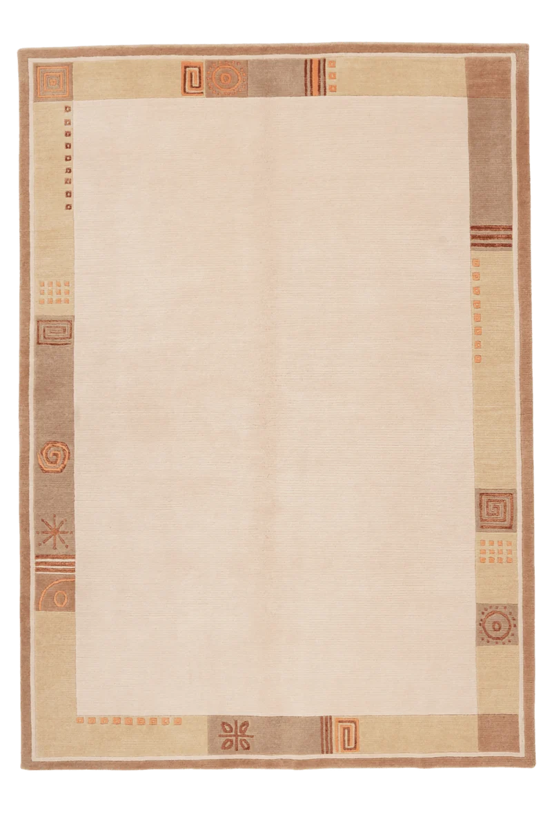Nepal · Handgeknüpft – Beige, 199x143 cm