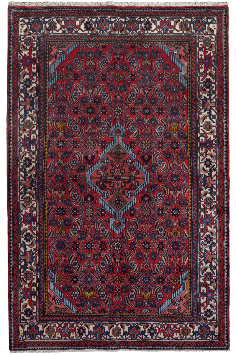 Assadabad · Handgeknüpft – Rot, 207x133 cm