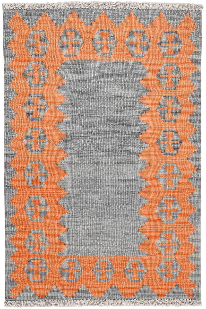 Kelim Gashgai · Handgewebt – Blau, 123x84 cm