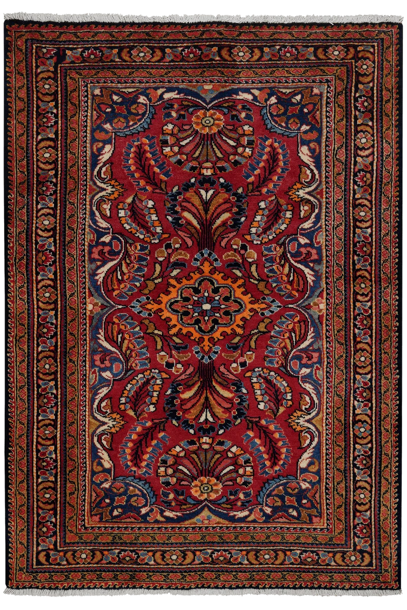 Lilian · Handgeknüpft – Rot, 158x109 cm