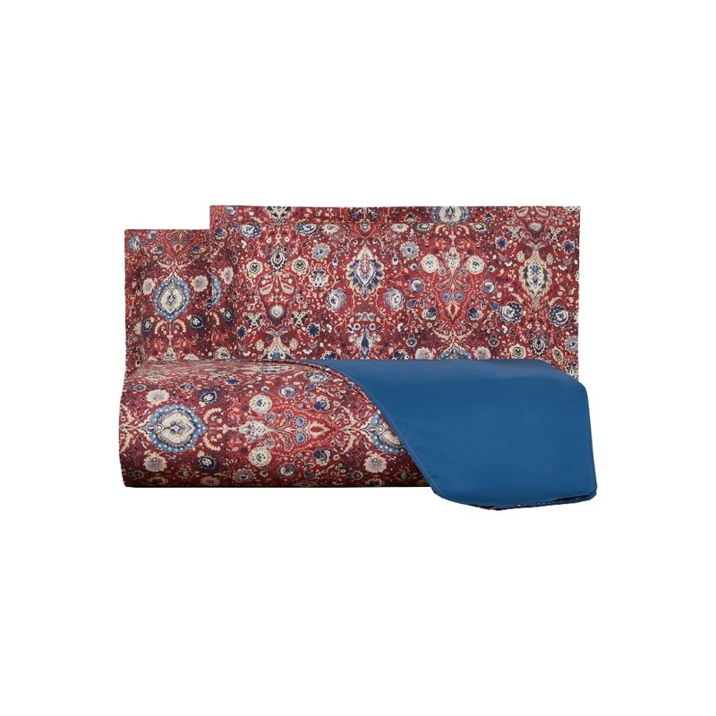 Copripiumino con federe decor paisley Winter Cottage in Percalle Luisiana