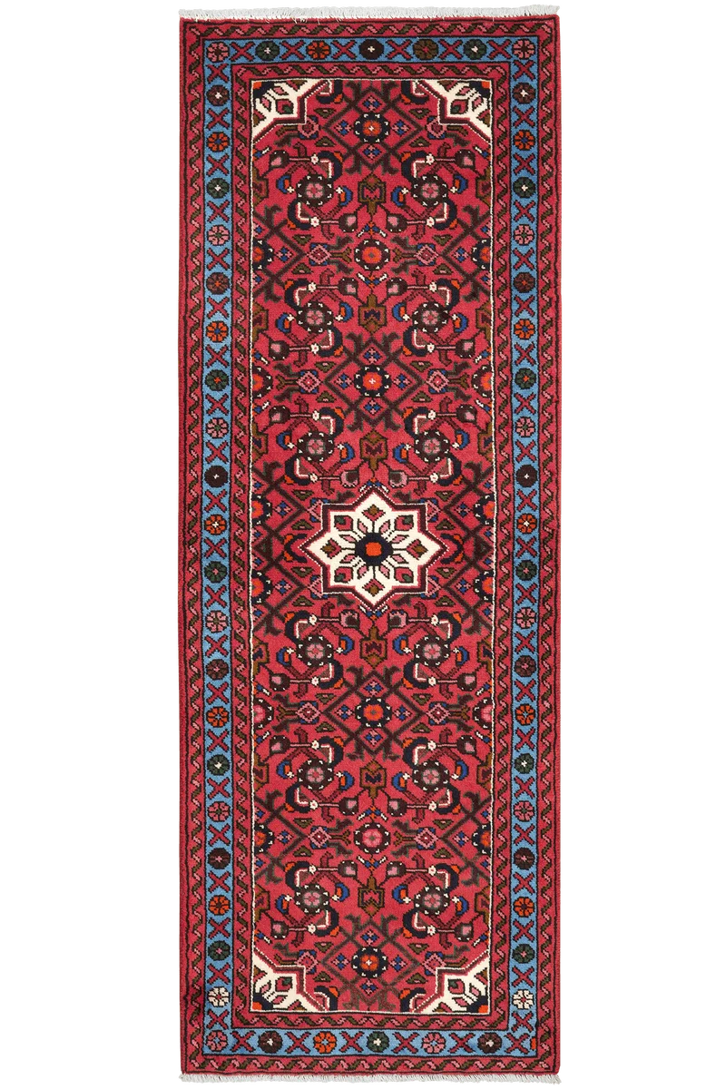 Hosseinabad · Handgeknüpft – Rot, 196x69 cm