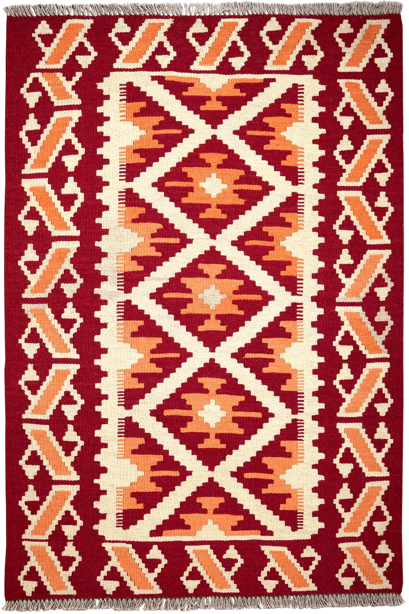 Kelim Gashgai · Handgewebt – Beige, 154x103 cm