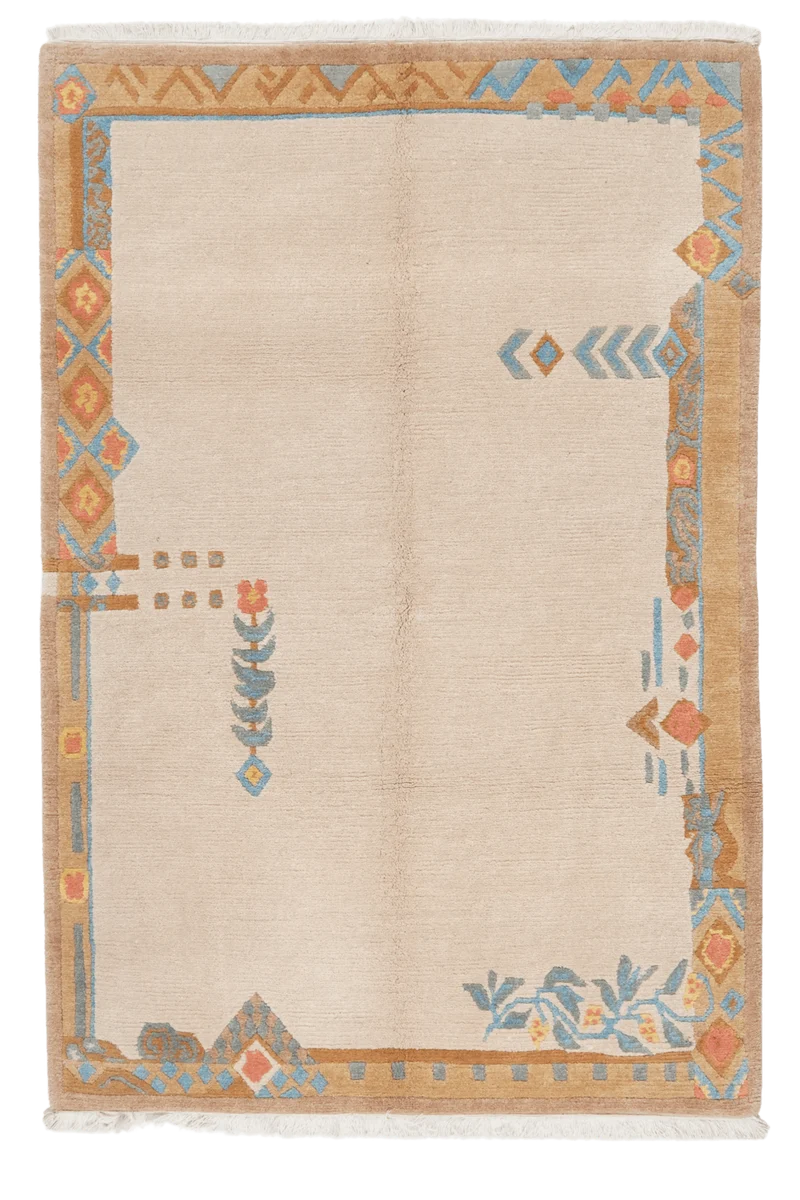 Nepal · Handgeknüpft – Beige, 188x122 cm