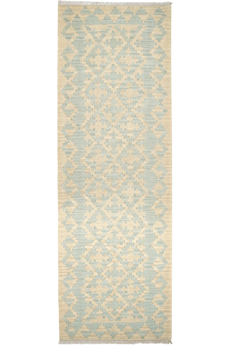 Kelim Gashgai · Handgewebt – Beige, 255x85 cm