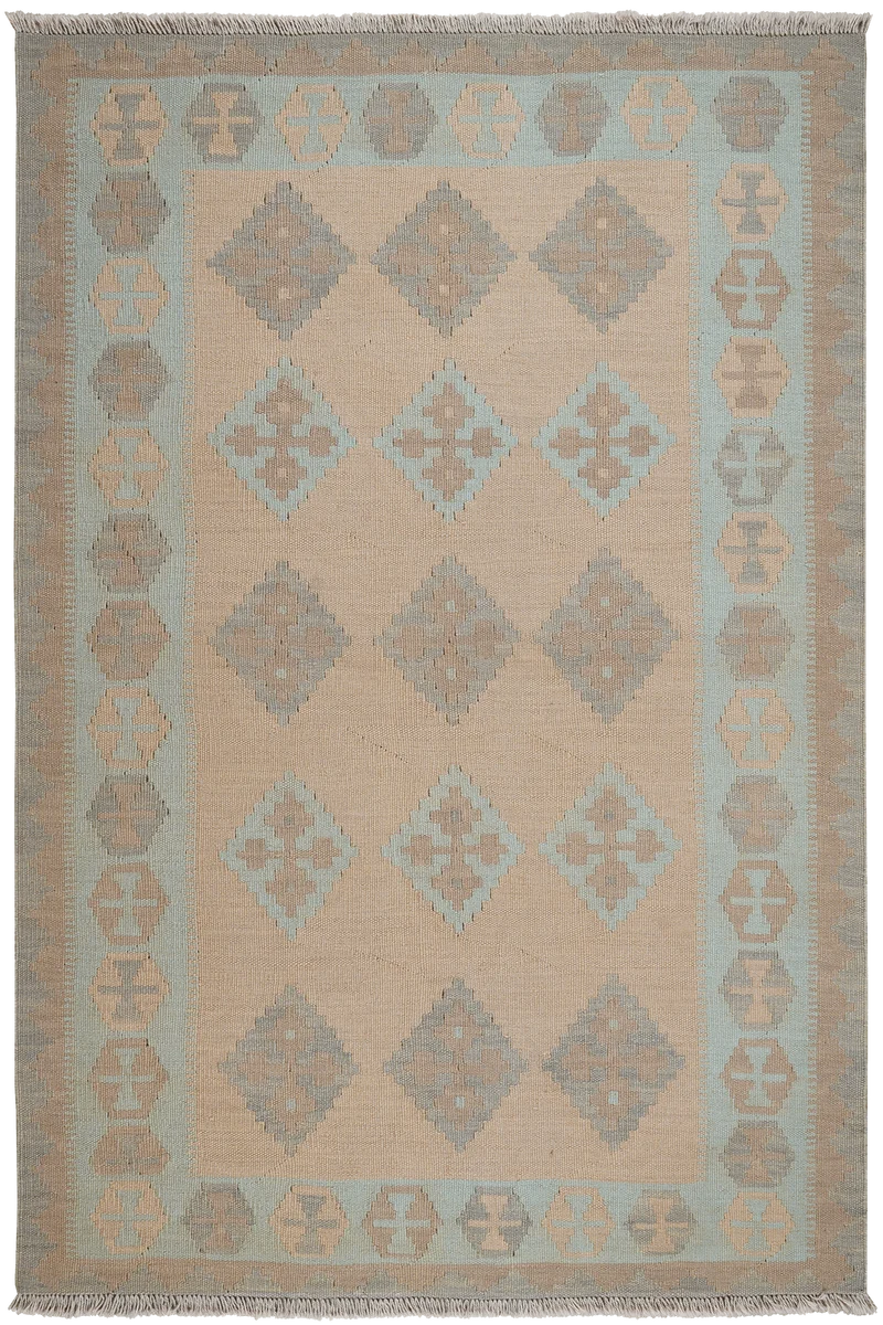 Kelim Gashgai · Handgewebt – Beige, 177x118 cm