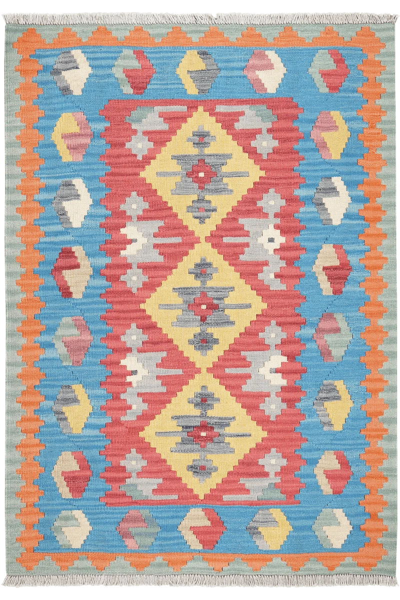 Kelim Gashgai · Handgewebt – Rot, 148x104 cm