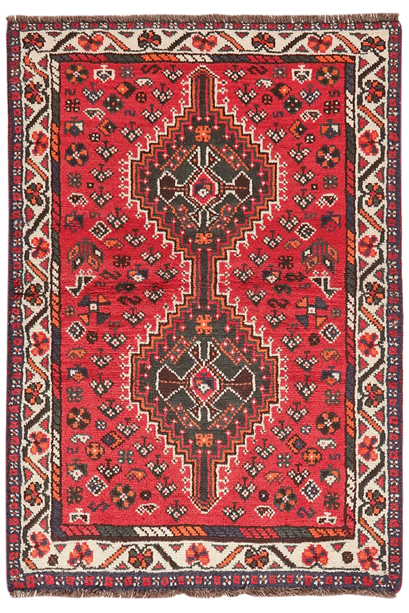 Shiraz · Handgeknüpft – Rot, 120x80 cm