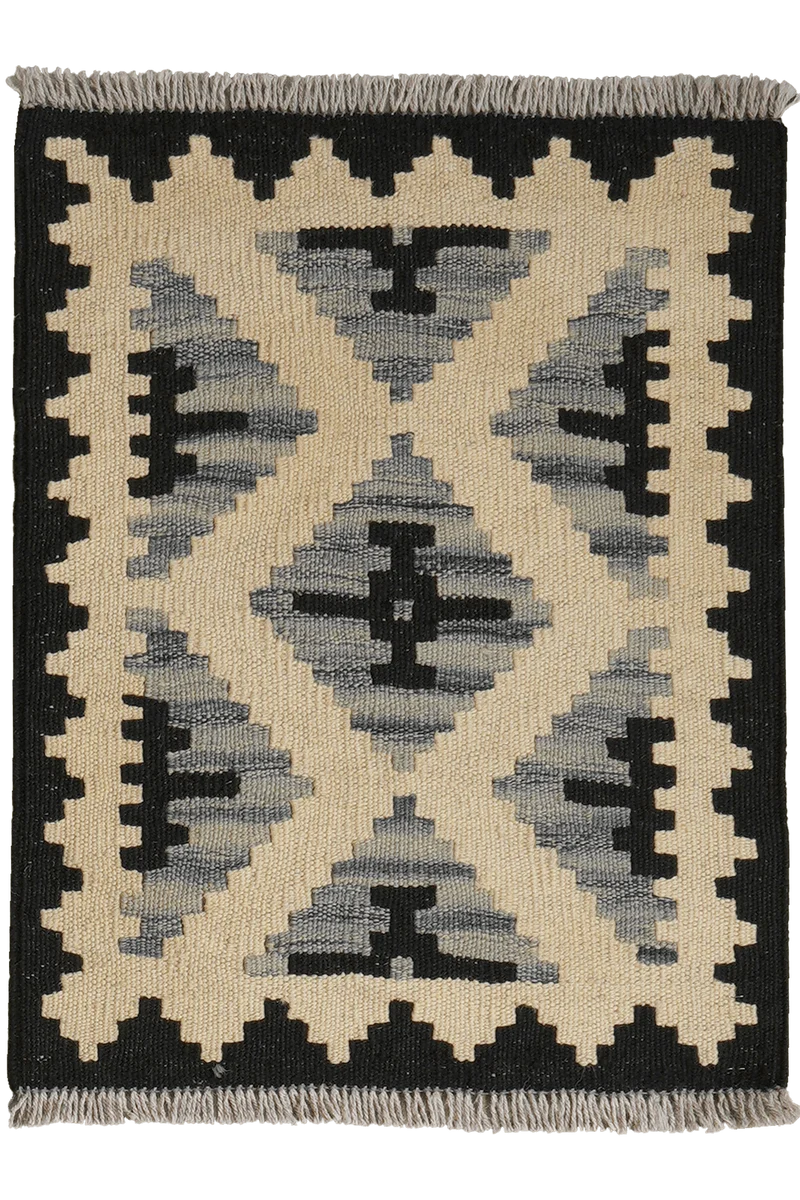 Kelim Gashgai · Handgewebt – Beige, 60x46 cm