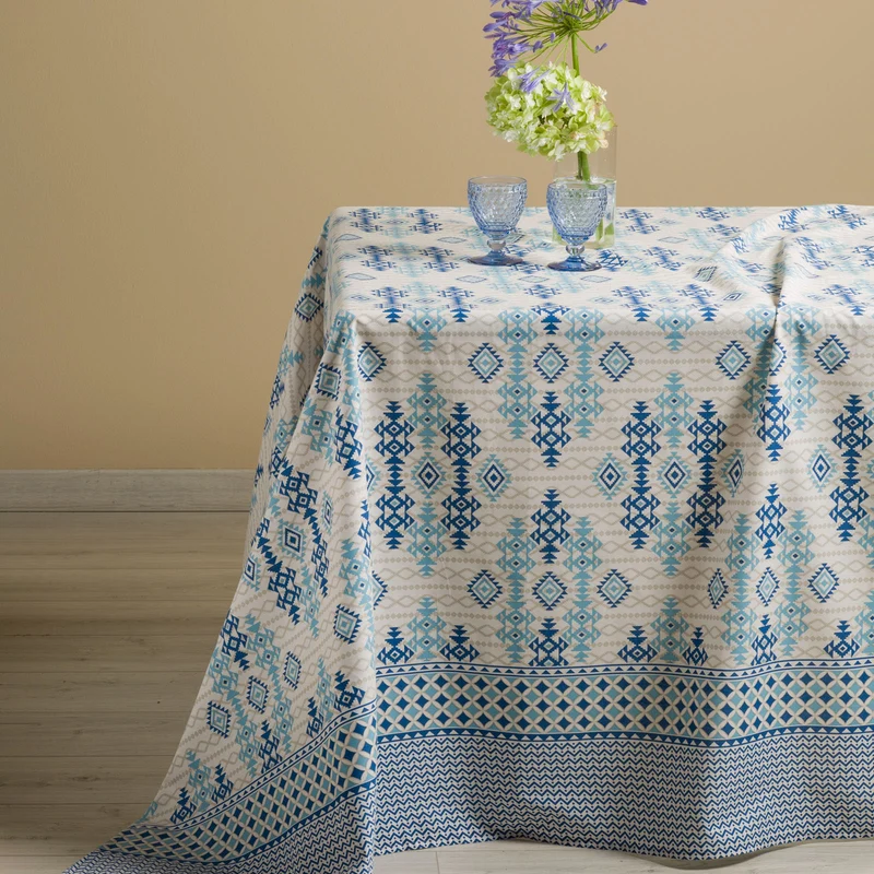Telo arredo Copridivano Grandecor ikat Moderno in Cotone