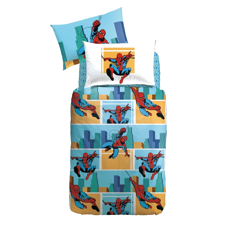 Completo Copripiumino spiderman america in Cotone