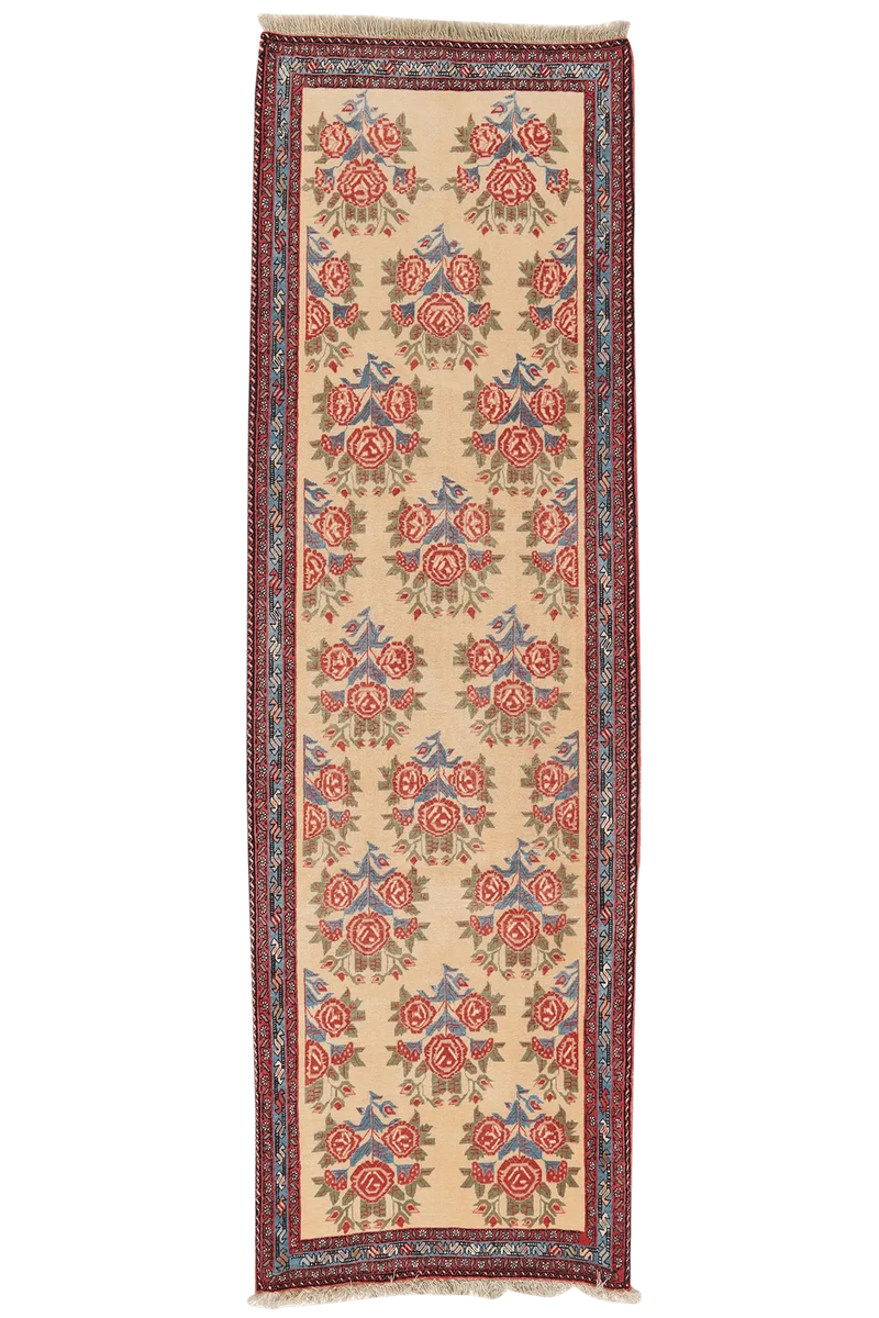 Afshar · Handgeknüpft – Beige, 274x87 cm