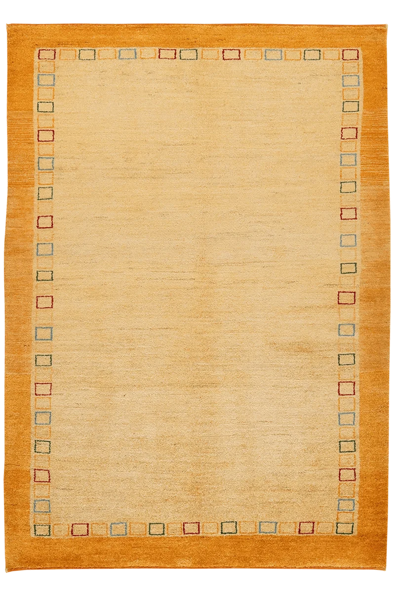 Rizbaf · Handgeknüpft – Gelb, 176x124 cm