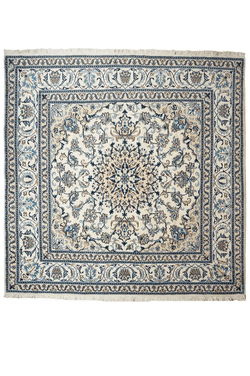 Nain 12La · Handgeknüpft – Beige, 196x197 cm