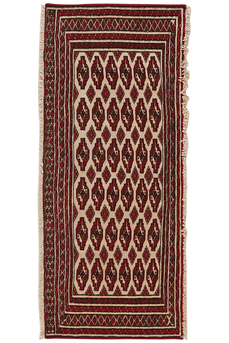Belutch · Handgeknüpft – Beige, 46x110 cm