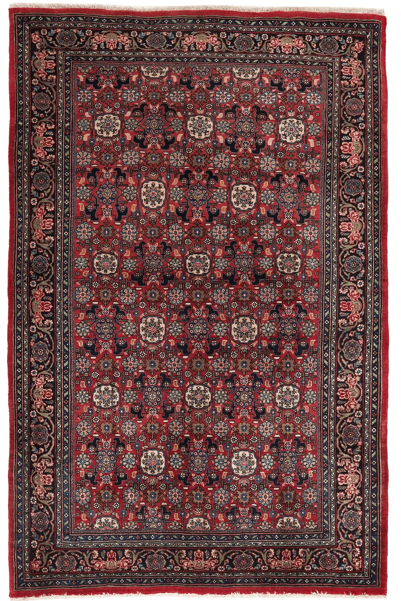Bidjar · Handgeknüpft – Rot, 217x138 cm