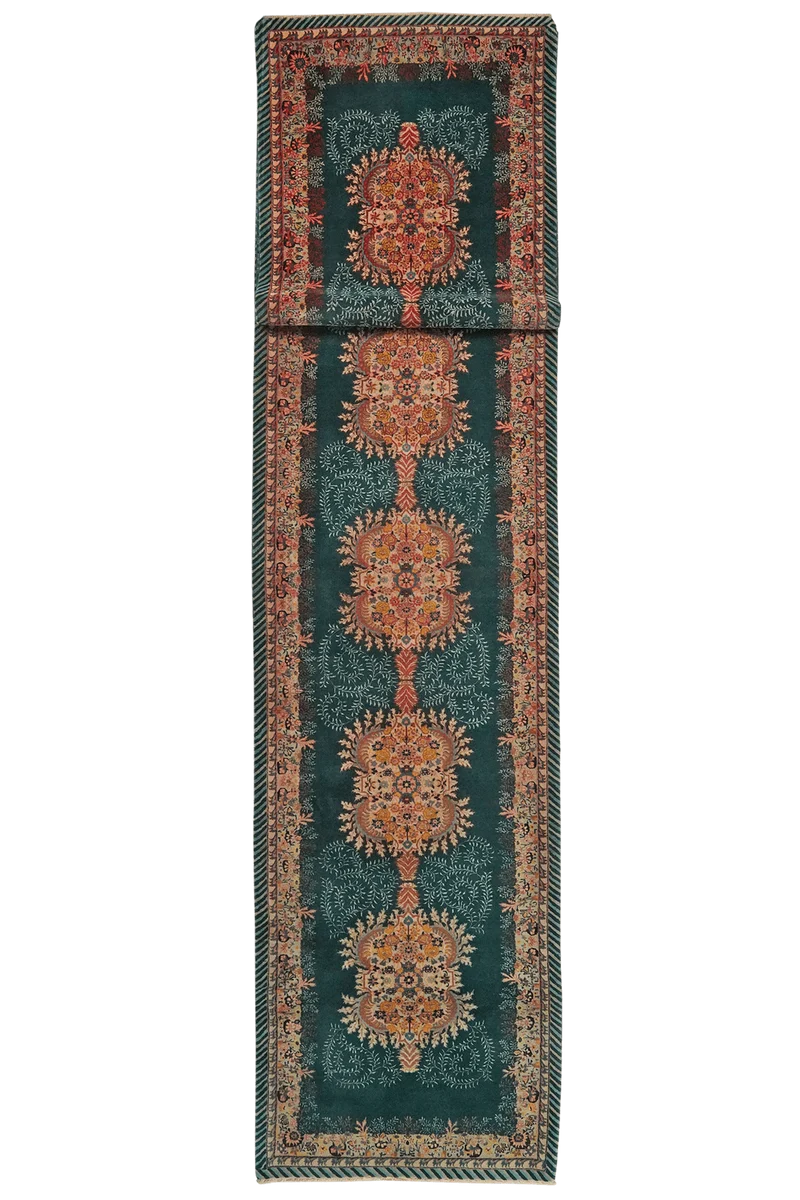 Tabriz Old · Handgeknüpft – Grün, 580x98 cm