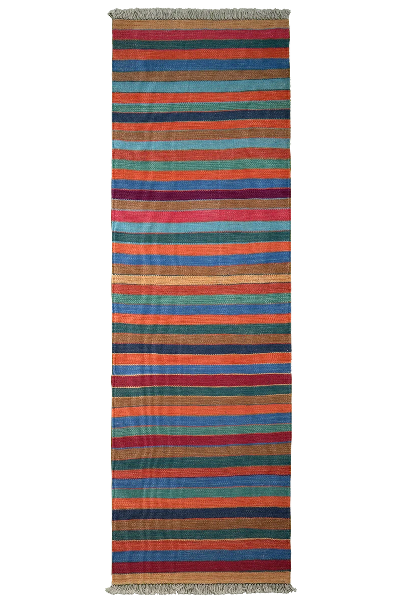 Kelim Gashgai · Handgewebt – Bunt, 197x58 cm