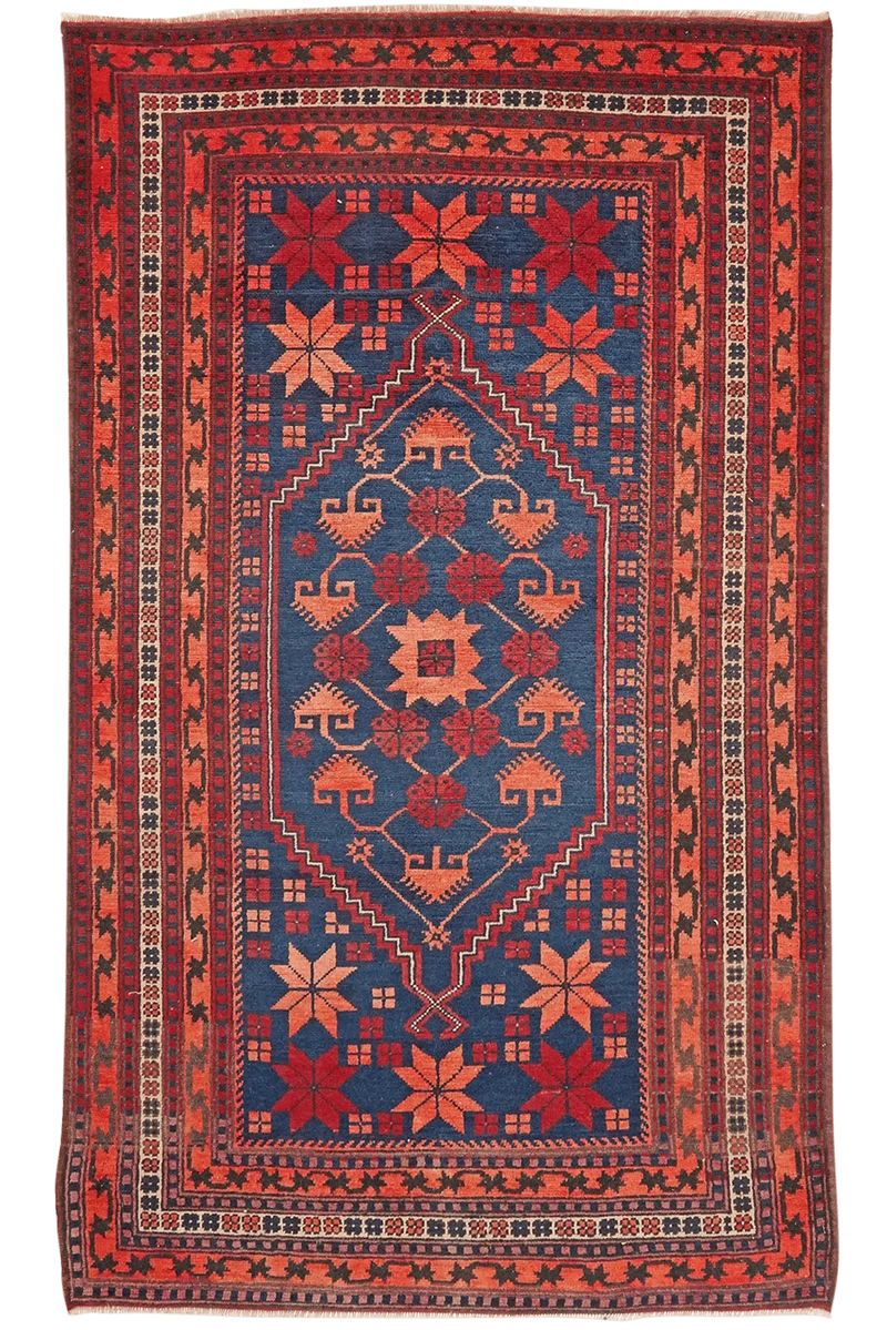 Yagdjibedir · Handgeknüpft – Blau, 182x105 cm