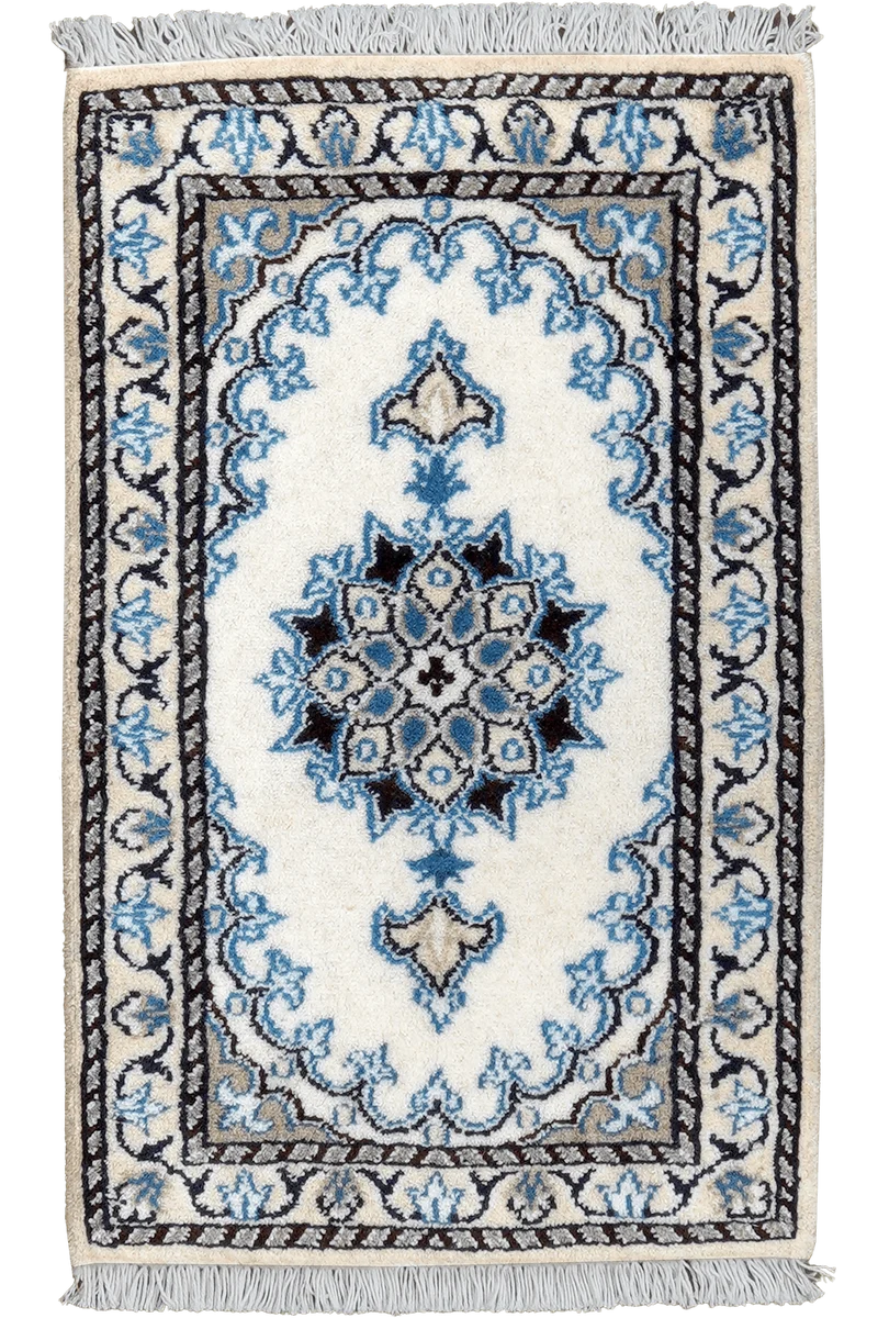 Nain 12La · Handgeknüpft – Beige, 62x39 cm