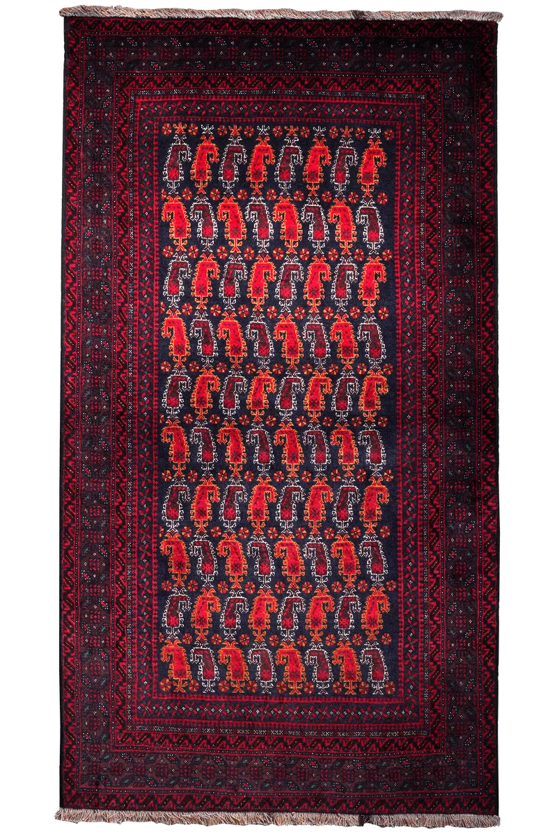 Belutch · Handgeknüpft – Schwarz, 189x103 cm