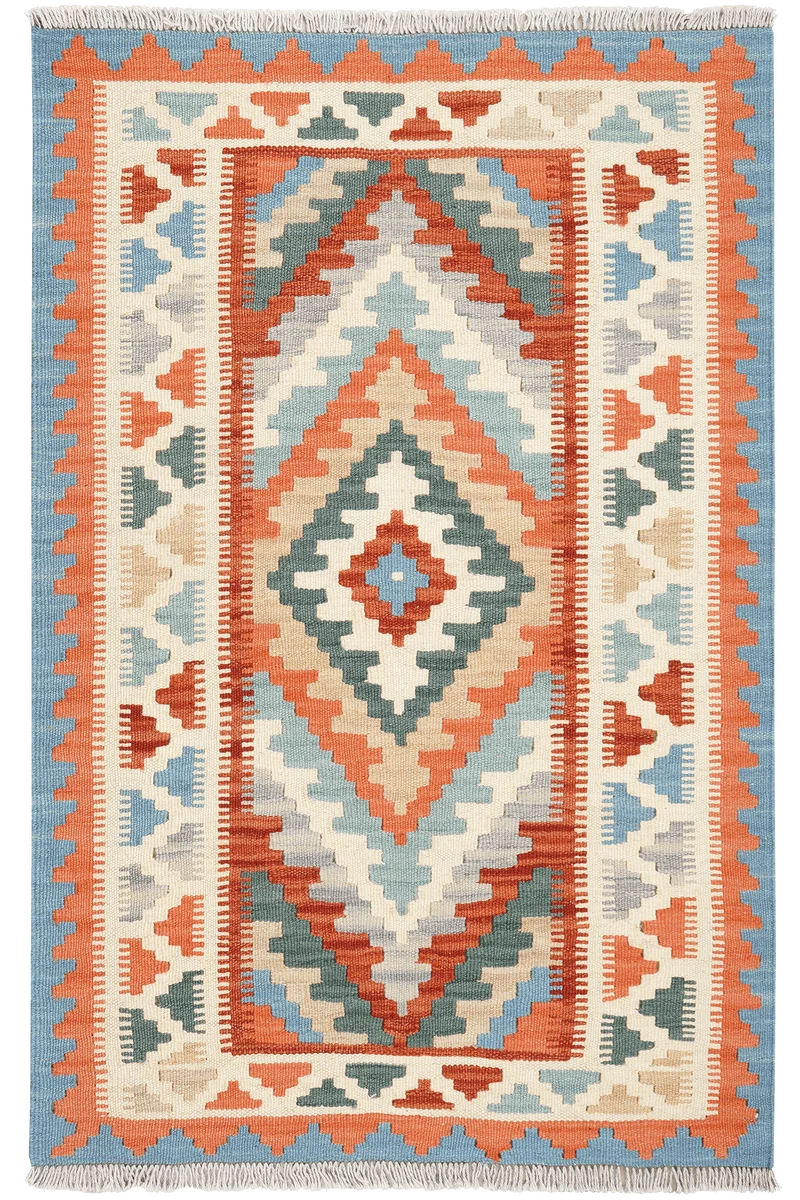 Kelim Gashgai · Handgewebt – Bunt, 130x85 cm