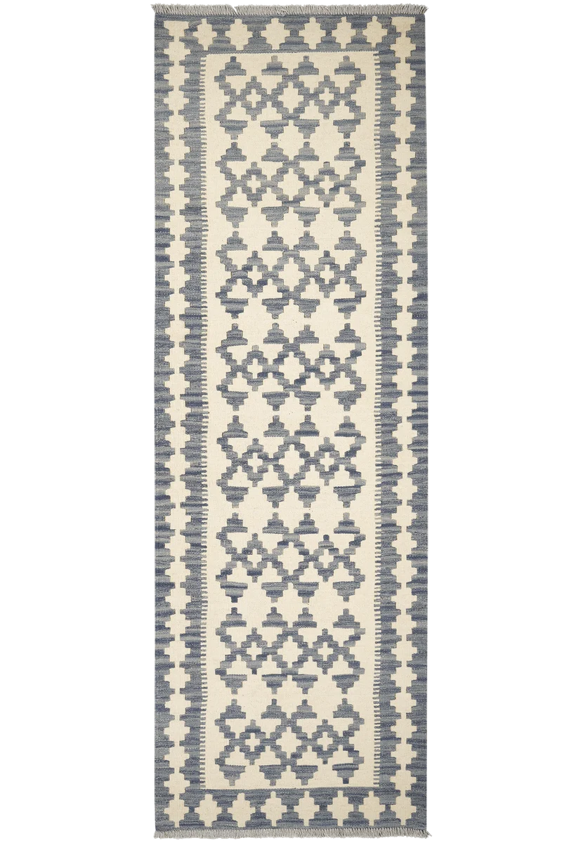 Kelim Gashgai · Handgewebt – Beige, 256x85 cm