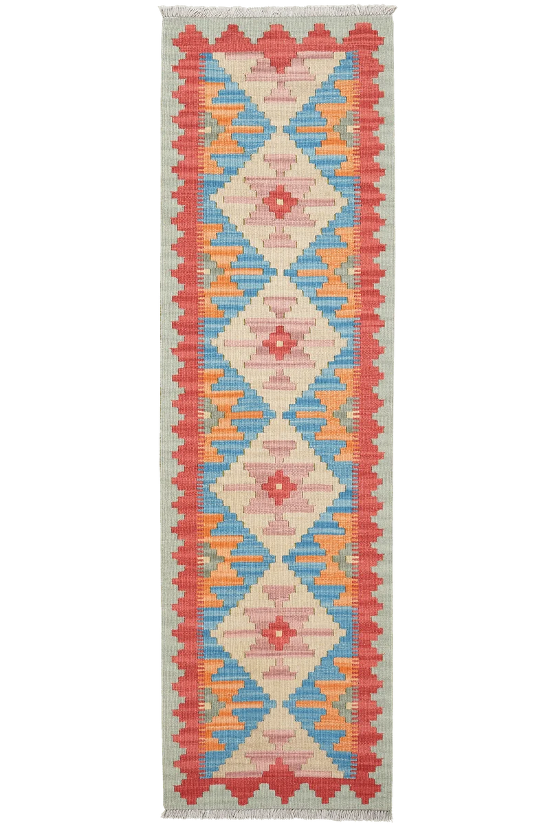 Kelim Gashgai · Handgewebt – Bunt, 189x56 cm