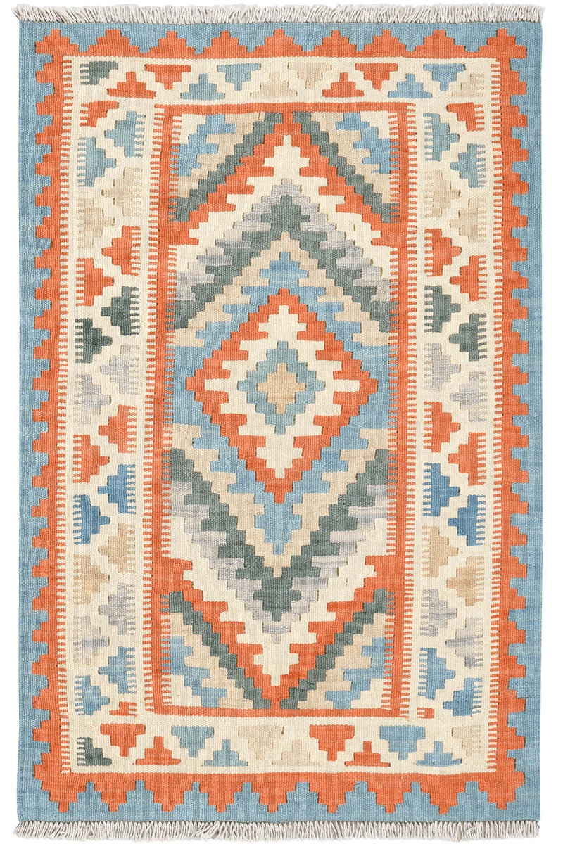 Kelim Gashgai · Handgewebt – Beige, 123x81 cm