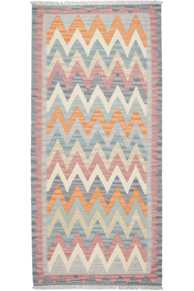 Kelim Gashgai · Handgewebt – Bunt, 186x87 cm