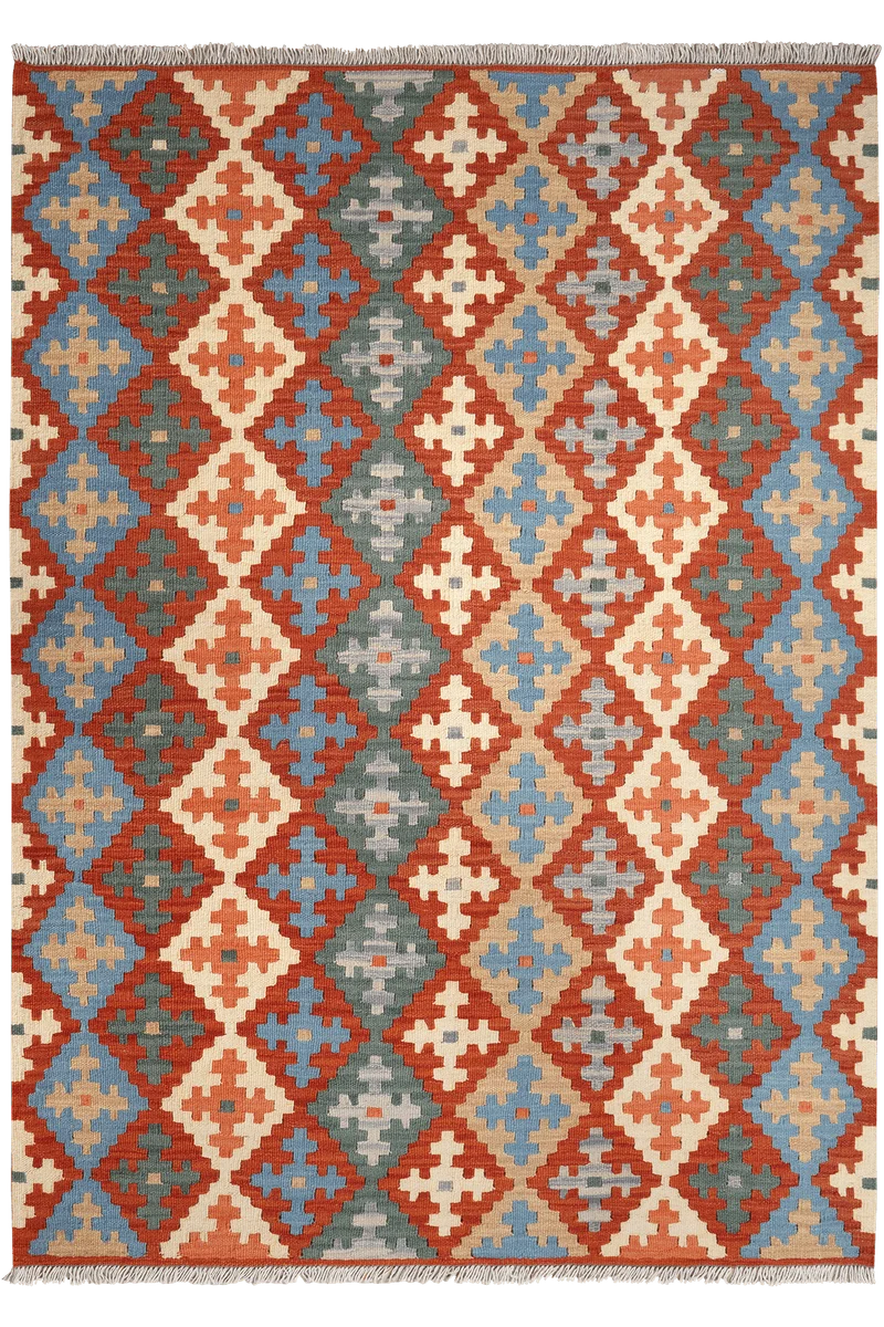 Kelim Gashgai · Handgewebt – Bunt, 176x128 cm