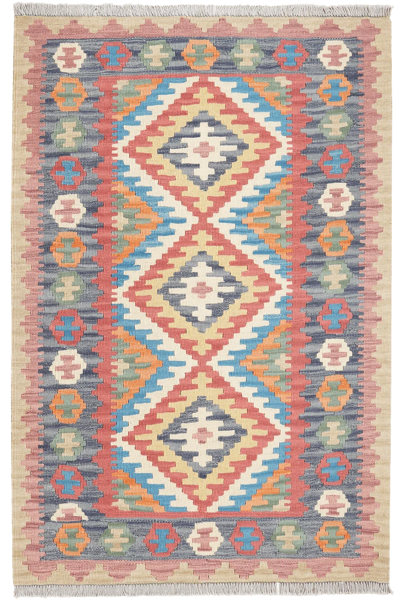 Kelim Gashgai · Handgewebt – Blau, 152x101 cm