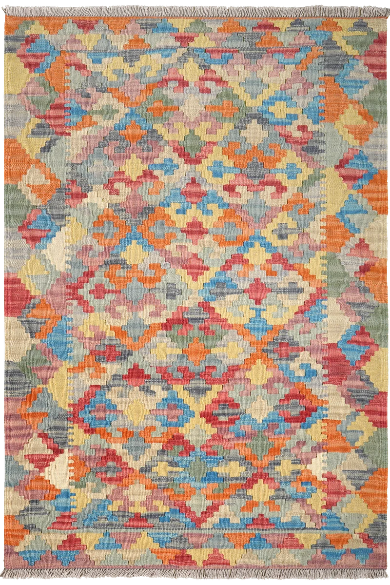 Kelim Gashgai · Handgewebt – Bunt, 150x102 cm
