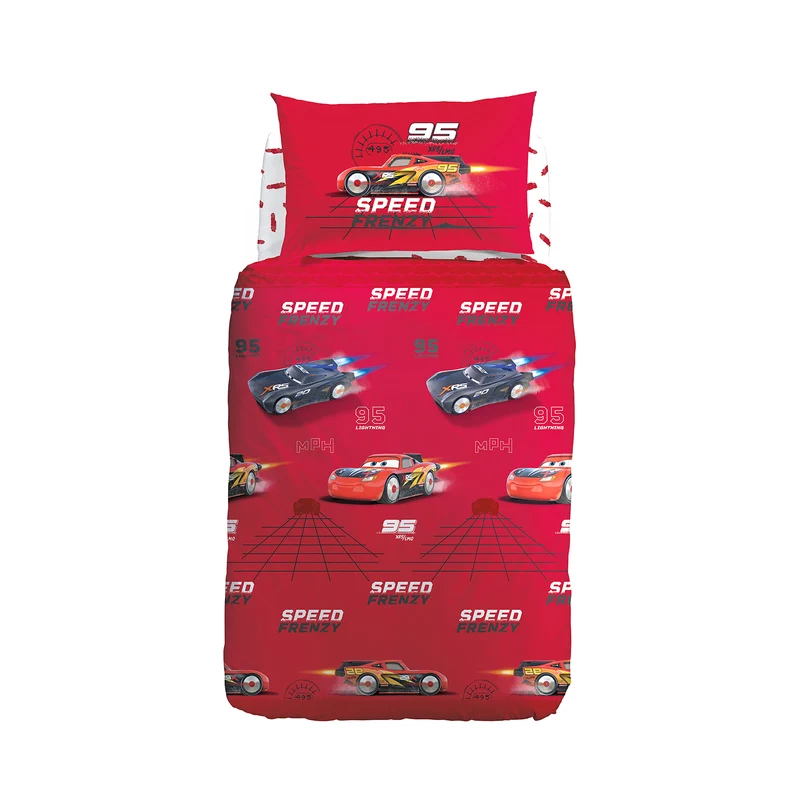 Completo Copripiumino cars frenzy in Cotone
