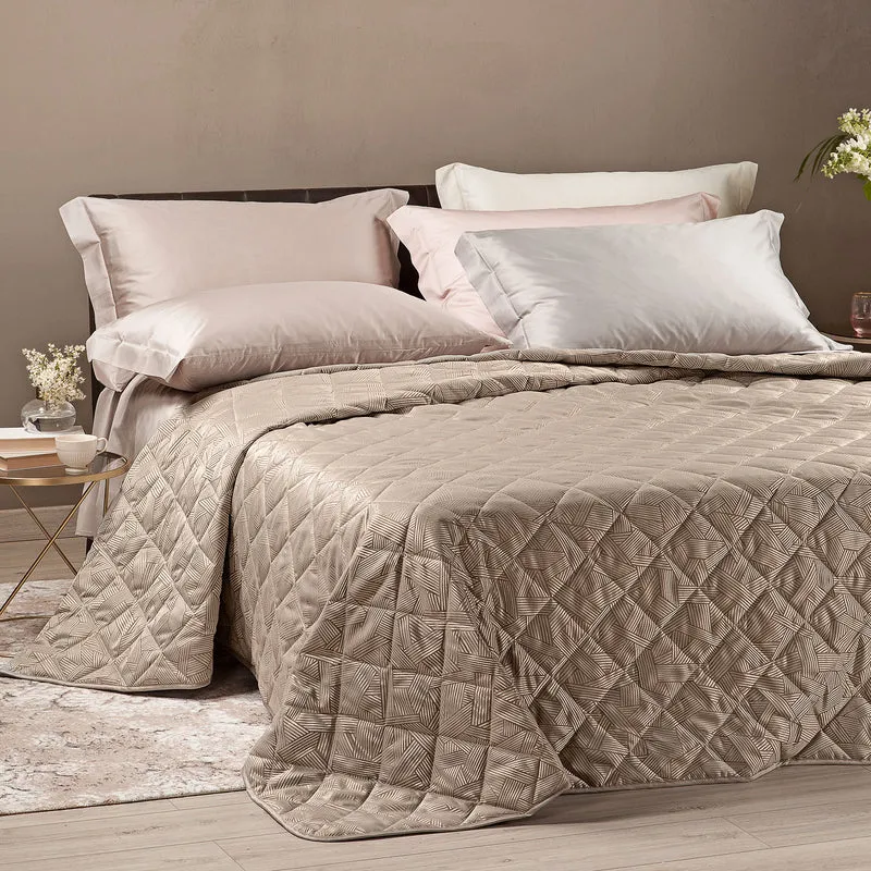 Copriletto Primaverile atelier in Raso Jacquard 80 gr/mq