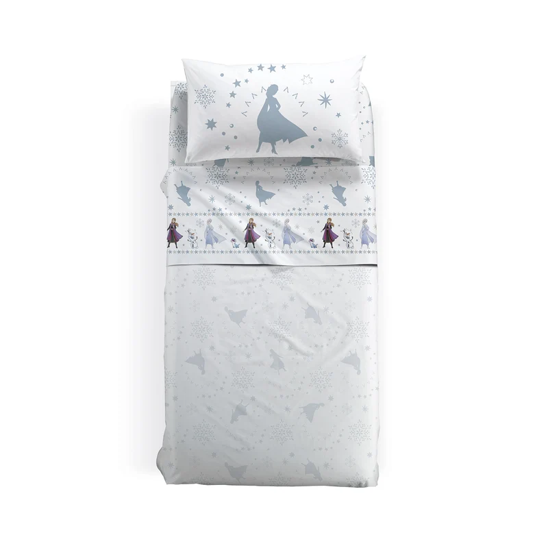 Completo Lenzuola frozen elsa&anna in Cotone